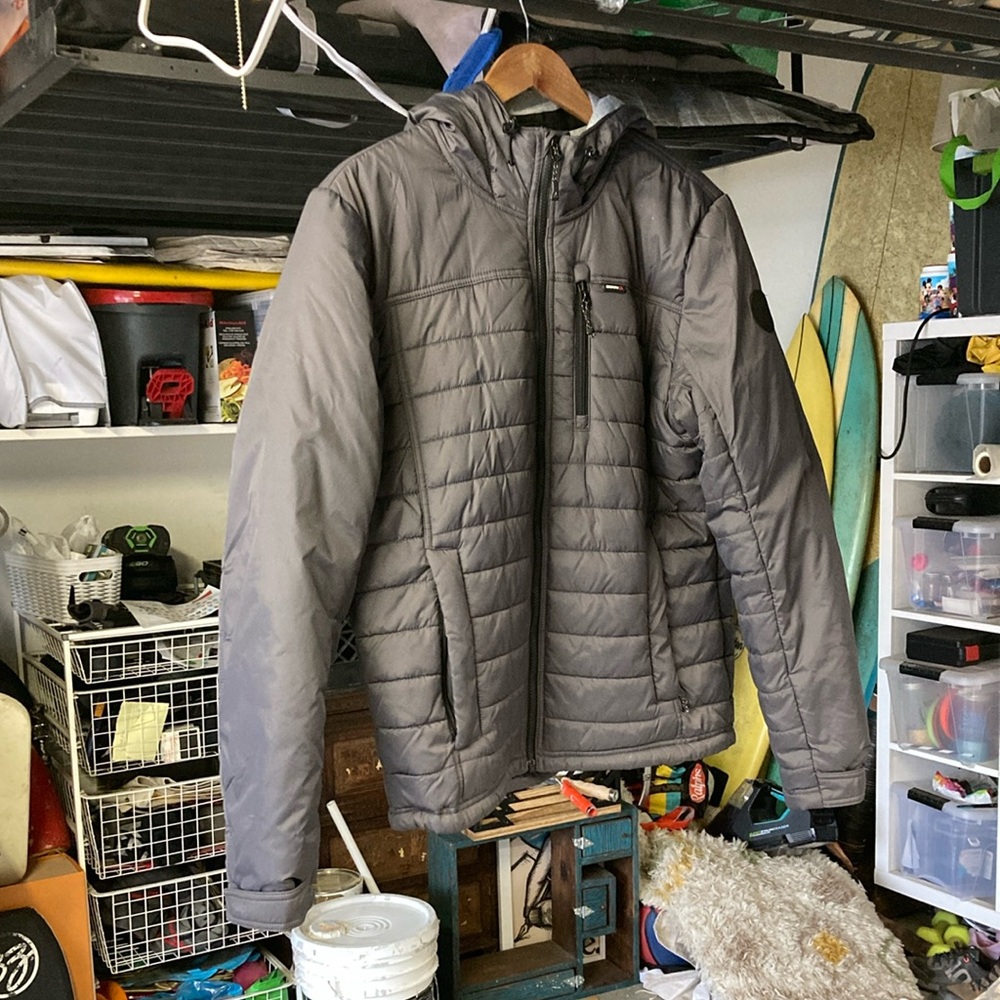 Men's Gray Puffer Jacket